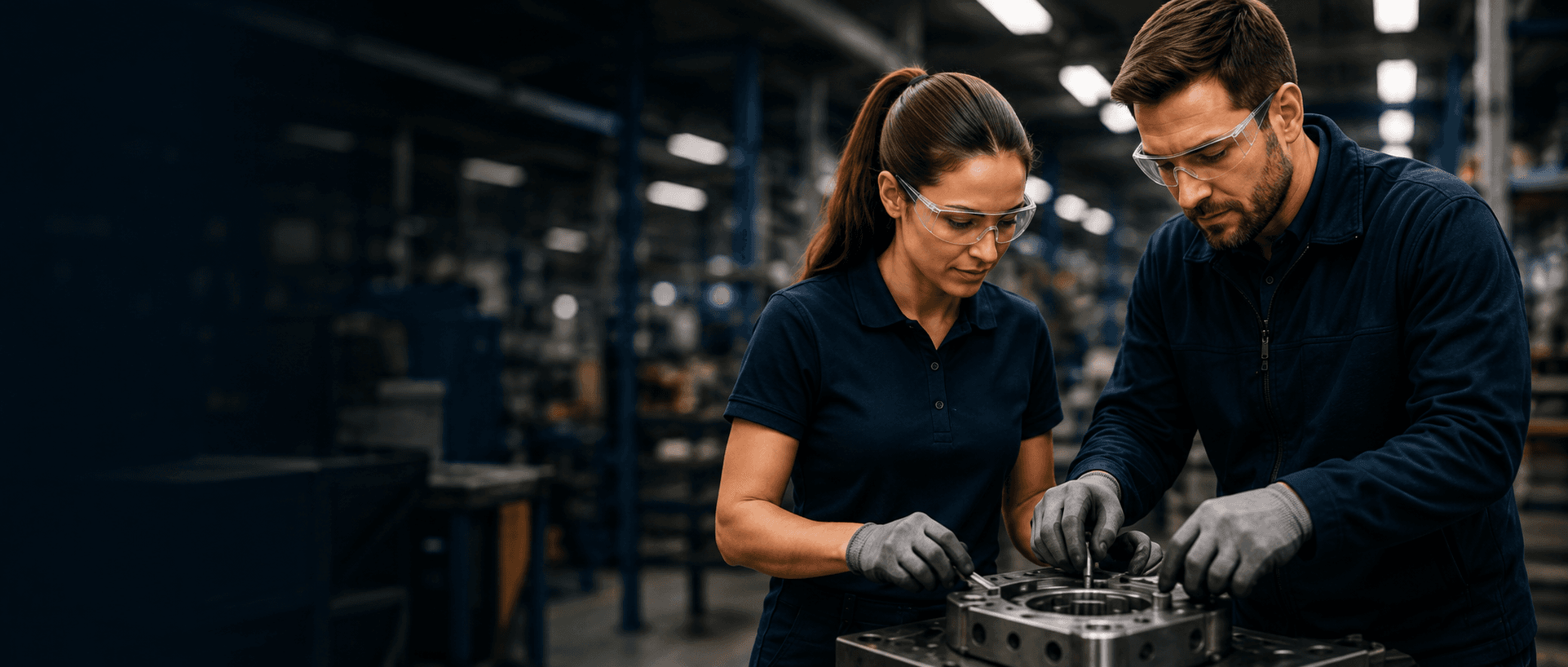 Manufacturing staff at work